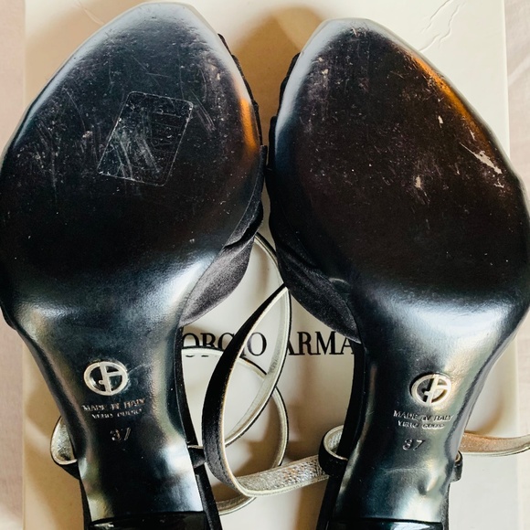 Giorgio Armani silk sandals - black - Picture 9 of 9